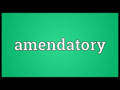 Header of amendatory
