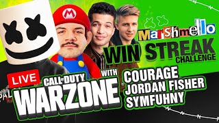 🔴 Marshmello's Call Of Duty Warzone Win Streak W/ Couragejd + Jordan Fisher & Symfuhny!