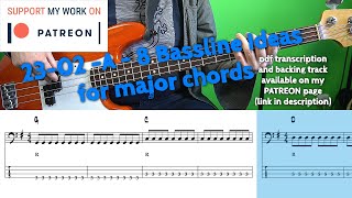 23-02 - A - 8 Bassline Ideas For Major Chords