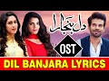 Dil Banjara OST Song I Sanam Saeed I Meera Sethi I Adnan Malik I Kashif Entertainment