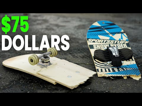 DON'T BREAK THE $75 DOLLAR INTERNET SNOWBOARD!