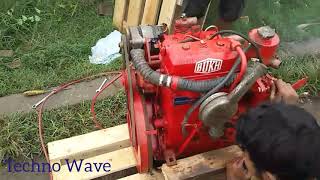 Bukh Dv24 Inboard Engine Test Run Before Final Packing