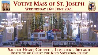 Wednesday 16th June 2021: Votive Mass of St. Joseph
