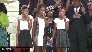 Presidents Arrive, National Anthem Performance at March on Washington Anniversary  8/28/13