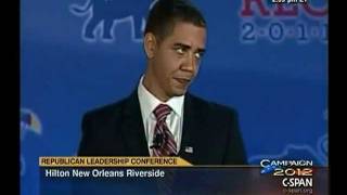 Obama Impersonator at Republican Leadership Conference Obama Impersonator at Republican Leadership Conference