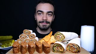 Asmr Çi̇ğ Köfte Mukbang Doritoslu Ve Suşi Şeklinde Çiğ Köfteler Türkçe Mukbang Asmr