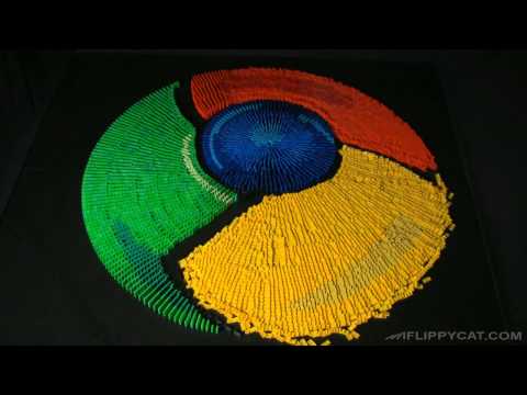 Google Chrominos - Google Chrome Icon Made From Dominos