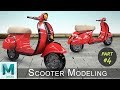 Scooter Modeling & Rendering Tutorial (Part 04) | Maya Cartoon Modeling Series #14