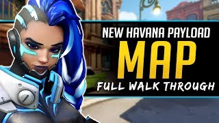 Overwatch NEW Map Havana Walkthrough - Flanks and Routes - PTR Update