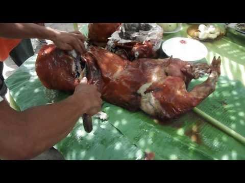 Life in the Philippines- Finally time to eat the pig and everything...