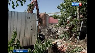 Видео В Ростове начали сносить незаконно построенное здание на ул.Текучева от ГТРК Дон-ТР, улица Текучёва, Ростов-на-Дону, Россия