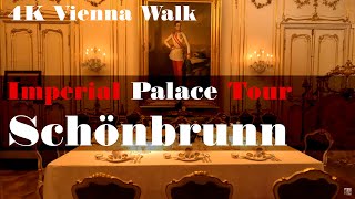 4K Vienna Walk Schönbrunn Imperial Palace Room Tour