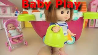 Baby doll sand and flower pot car play baby Doli1