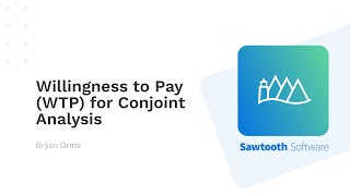Willingness To Pay Wtp For Conjoint Ysis