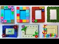 7 Easy and quick Photo frame Making ideas | Beautiful handmade Photo frames for Wall |