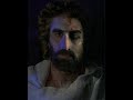 Face of jesus from shroud of turin and jesus painting by