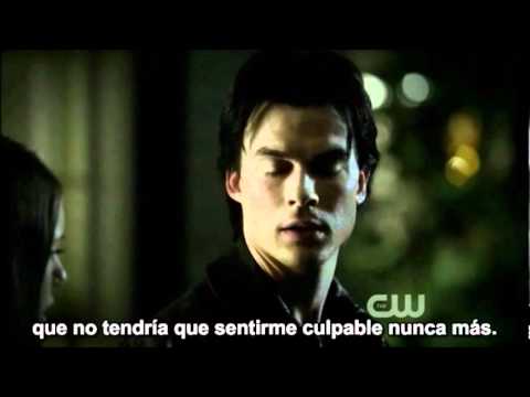 The Vampire Diaries - Damon and Elena kiss 3x10 The New Deal DE