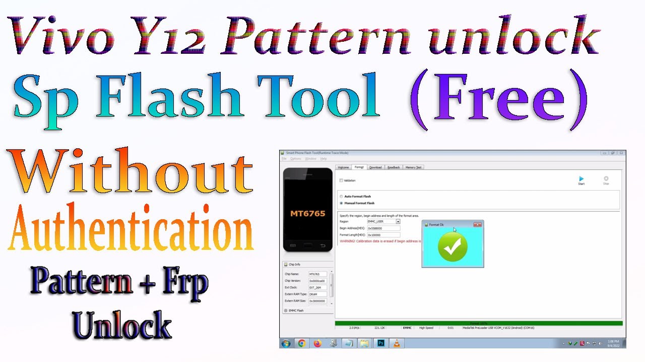 Vivo y12/y15 Pattern+Frp Unlock Sp Flash Tool Without Vivo y12/y15 Pattern+Frp Unlock Sp Flash Tool Without