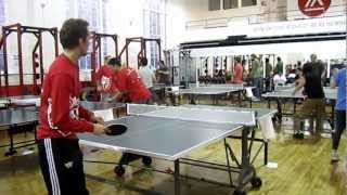 Grimur Grimsson Showing His Skill In Table Tennis