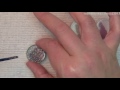 Chanel inspired Grey and Glitter Nail Art