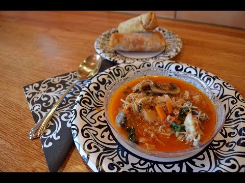 VIDEO : thai red curry chicken soup - in crock pot - spicy and savory red curryspicy and savory red currychickensoup, made with coconut milk, ginger and vegetables is one soup you can serve as a main ...