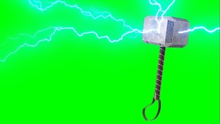 Green Screen Catching Thor’s Hammer Mjolnir effect