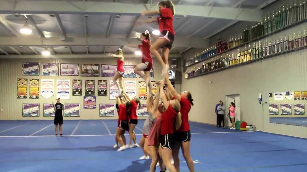 Brookstone Cheerleading Practice State Routine 2013 YouTube