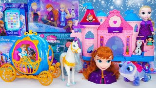 Unboxing Disney Frozen Toys Series Cinderellas Rolling Carriage Playset Magic Pink Palace Toy