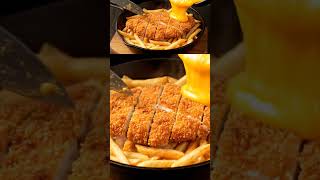 Satisfying Crispy Chicken Katsu With Cheese Sauce