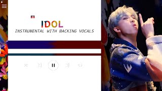 Bts - Idol (Instrumental With Backing Vocals) |Lyrics|