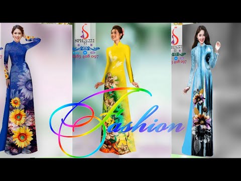 Những mẫu áo dài đẹp rực rỡ Dáng Xuân cùng Vải Áo Dài S lST264281