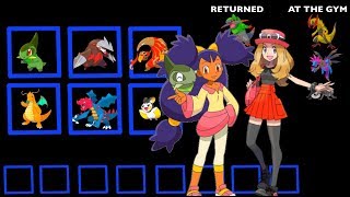 Every Pokemon owned by Iris & Serena