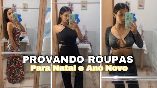 Provando Roupas Para O Natal