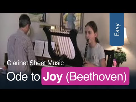 Free Sheet Music | Ode to Joy for Easy Clarinet