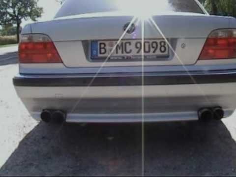 BMW E38 730i V8 postprepared with HHSpezial exhaust