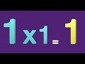 Table of 1 | Learn Multiplication of X1 | 1 Times Table | 1X1