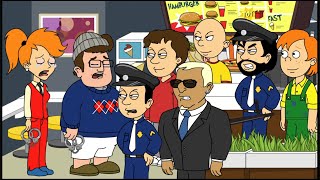 Caillou Travaille Chez Mcdonaldssenrichitdéstabilisémlle Martin Et Bob Sont Arrêtés