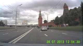 Видео Набережная москвы-реки. Кремль, Храм Христа Спасителя, Белый дом, Высотки, Москва-Сити от redpepperson, Новодевичья набережная, Москва, Россия