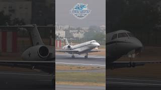 Brazilian Air Force Embraer Erj135 Landing At Lisbon Airport