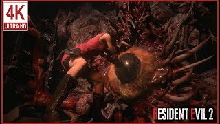 Resident Evil 2 Remake G Stage 5 True Final Boss Fight And Ending , No Damage, 4K 60Fps