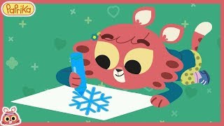 Apprendre À Dessiner Flocon De Neige Dessine Avec Les Jumeaux Paprika
