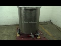 180 gallon, 304 Stainless Steel Two Zone 15 PSI Jacketed Tank