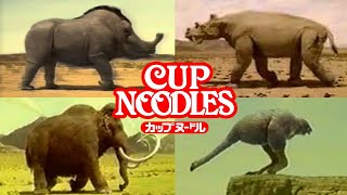 nissin cup noodles Ice Age animal commercial