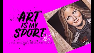 Speedpainter Jessica Haas | Art is my Sport Series: Aurora Straus