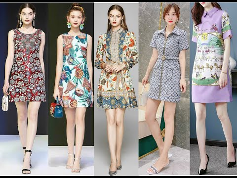 Đầm chữ A cao cấp sang trọng, dáng đầm suông Chữ A trung niên thời trang Quảng Châu mẫu mới 2020