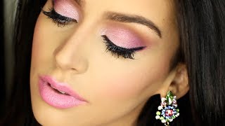 ALL PINK Valentine's Day Makeup Tutorial