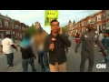 Baltimore protesters swarm CNN live report