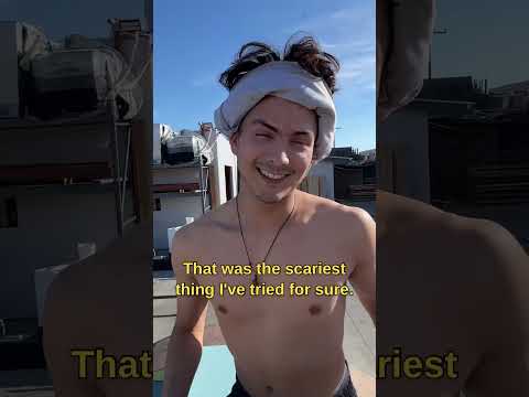 Skating a mini ramp blindfolded ‼️✅ #skateclipsdaily #blindfolded #reels