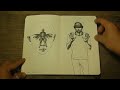 Moleskine Sketchbook- Drawings by Elmer Borlongan