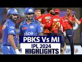 PBKS vs MI IPL 2024 Match 33 Highlights: Punjab Kings vs Mumbai Indians Highlights | IPL Highlights
